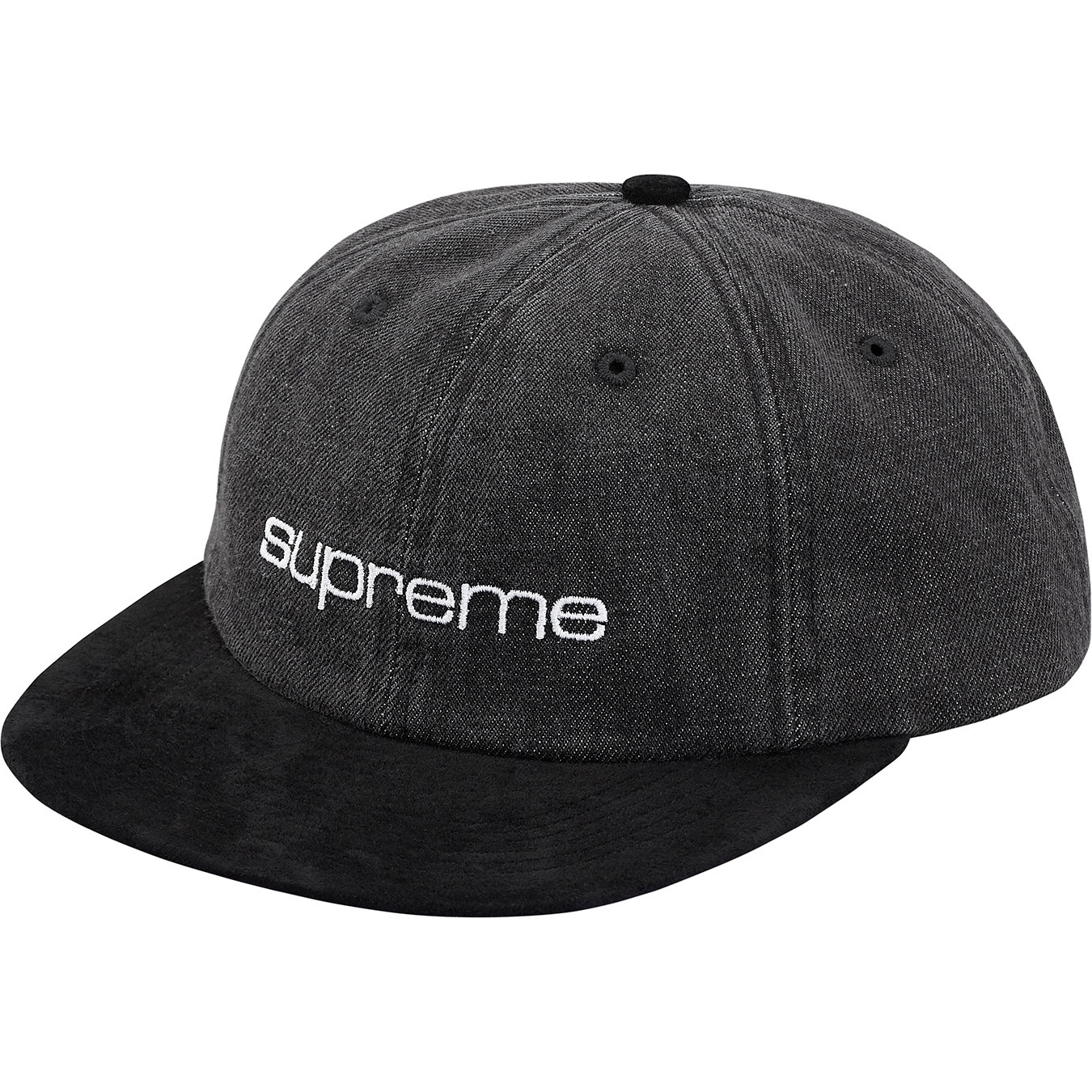 Denim Suede Compact Logo 6-Panel view 7